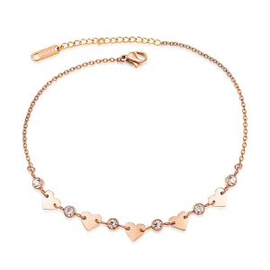 Titanium Steel Bohemia Holiday Beach Chain & Link Anklets For Women Girls