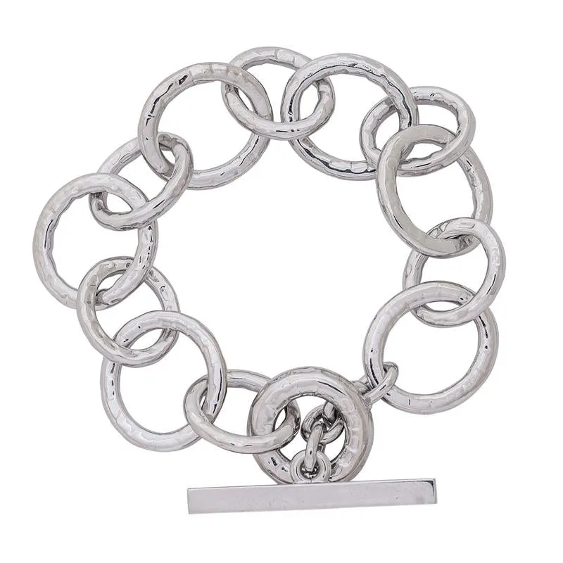Toggle Bracelet- Sterling Silver  (266CS)