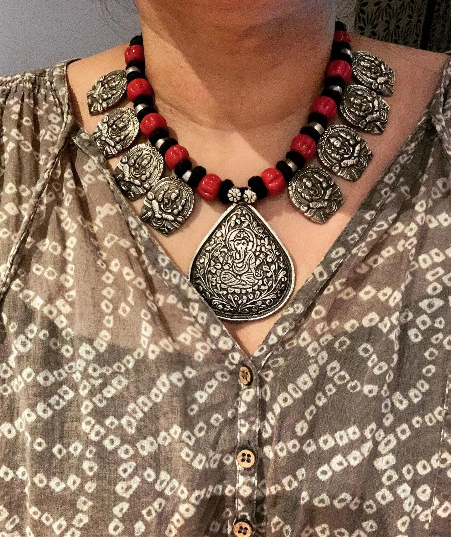 Traditional Ganesha Pendant Necklace