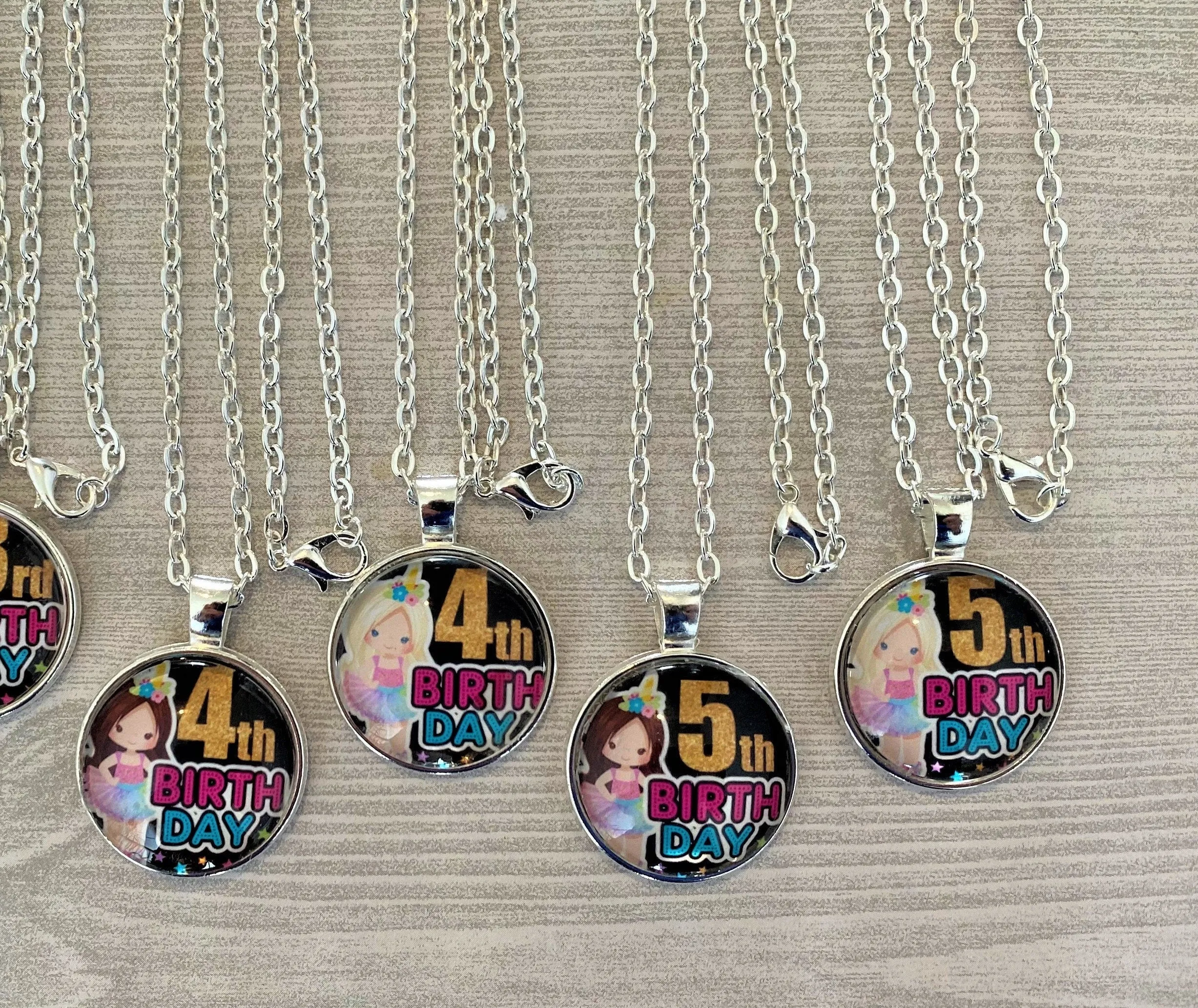 Unicorn Birthday Necklaces