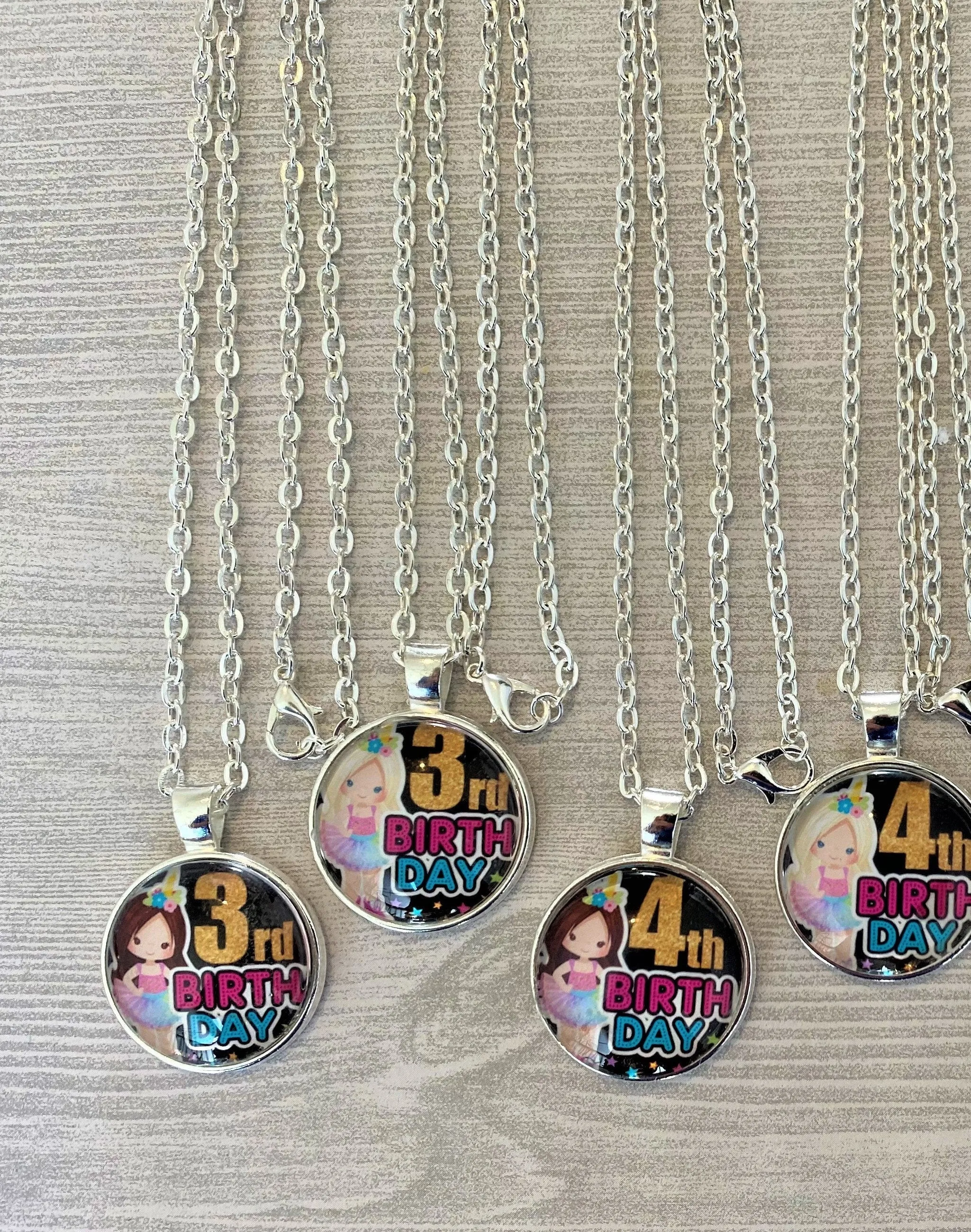 Unicorn Birthday Necklaces
