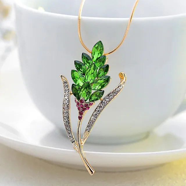 Unique Purple Alexandrit Pendant Necklace Women  Wedding Jewelry