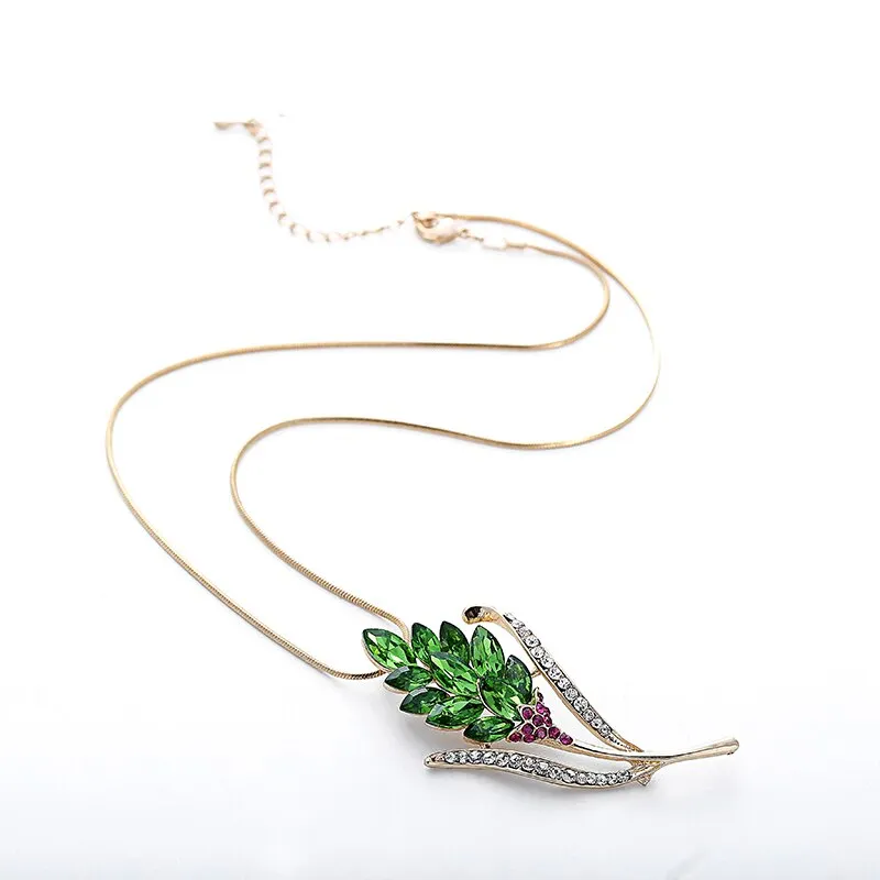 Unique Purple Alexandrit Pendant Necklace Women  Wedding Jewelry