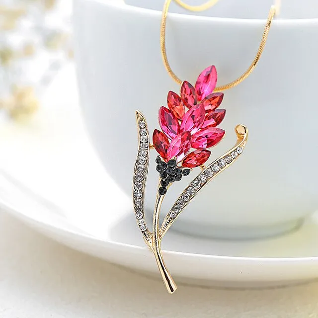 Unique Purple Alexandrit Pendant Necklace Women  Wedding Jewelry