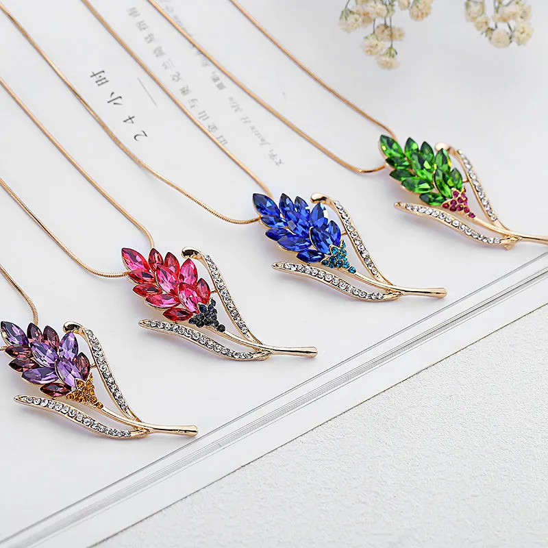 Unique Purple Alexandrit Pendant Necklace Women  Wedding Jewelry