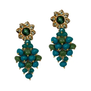Uva Tassel Earrings in Teal