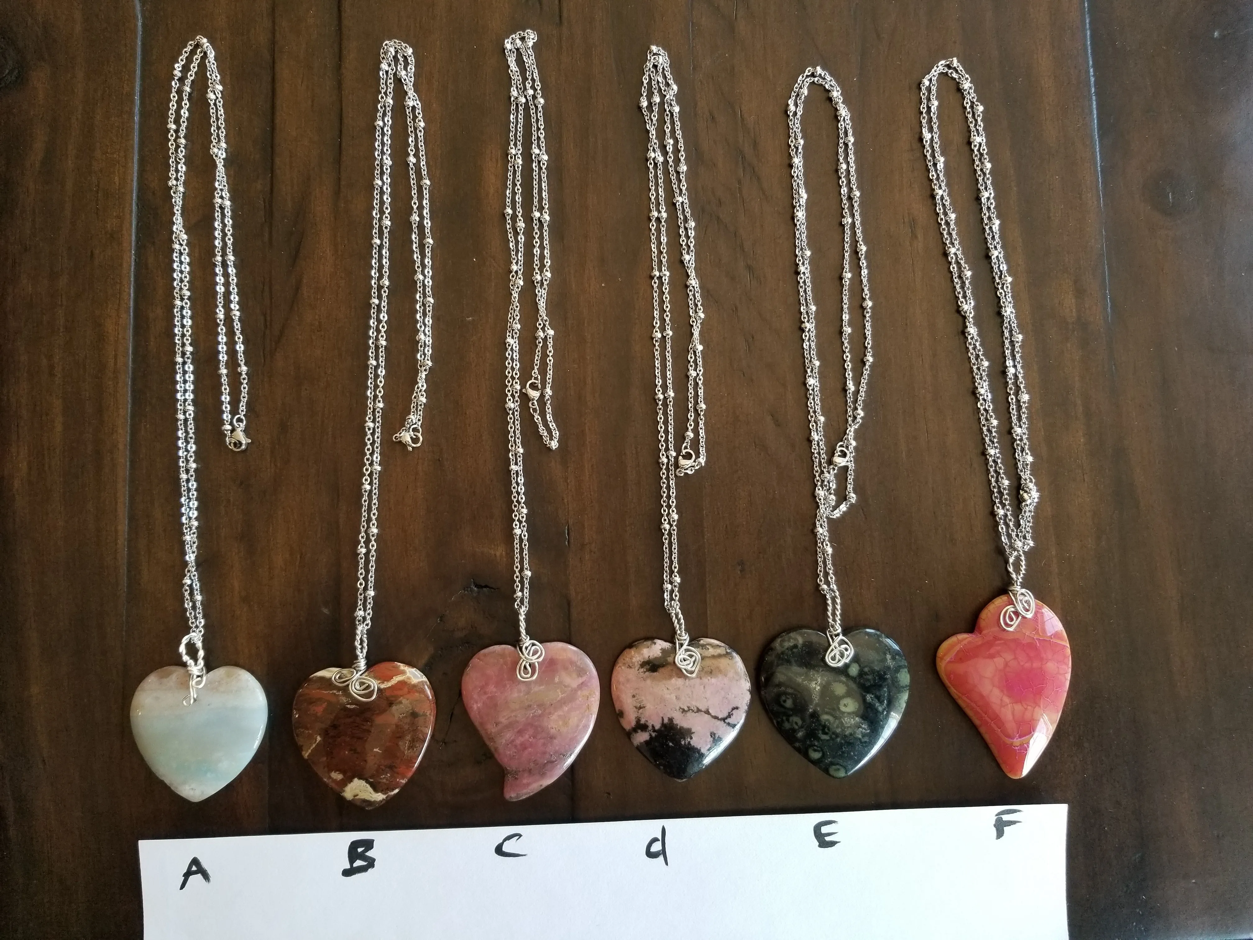 Various Heart Pendants