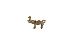 Vintage African Bronze Elephant Upward Curled Trunk Pendant