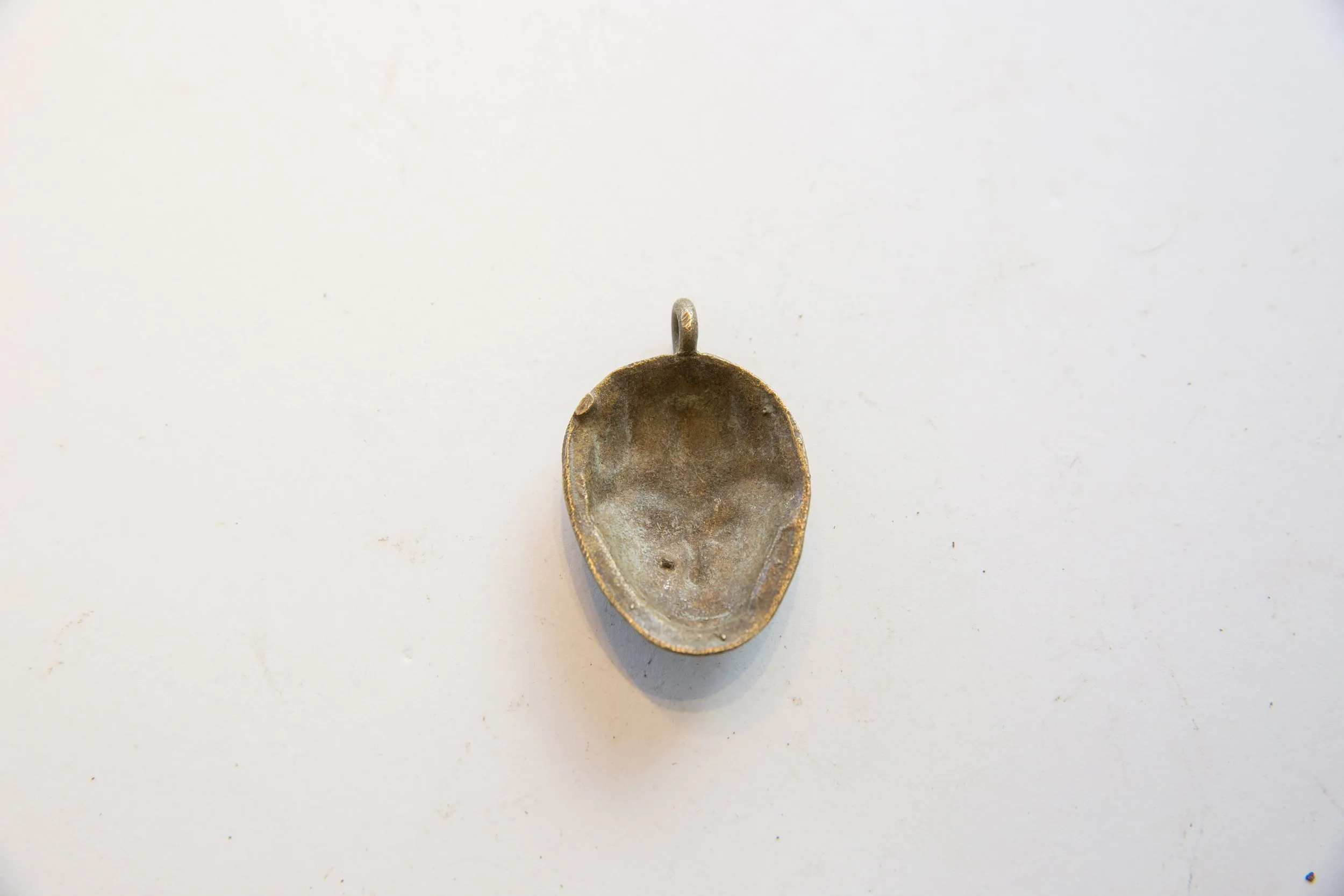 Vintage African Bronze Face Pendant