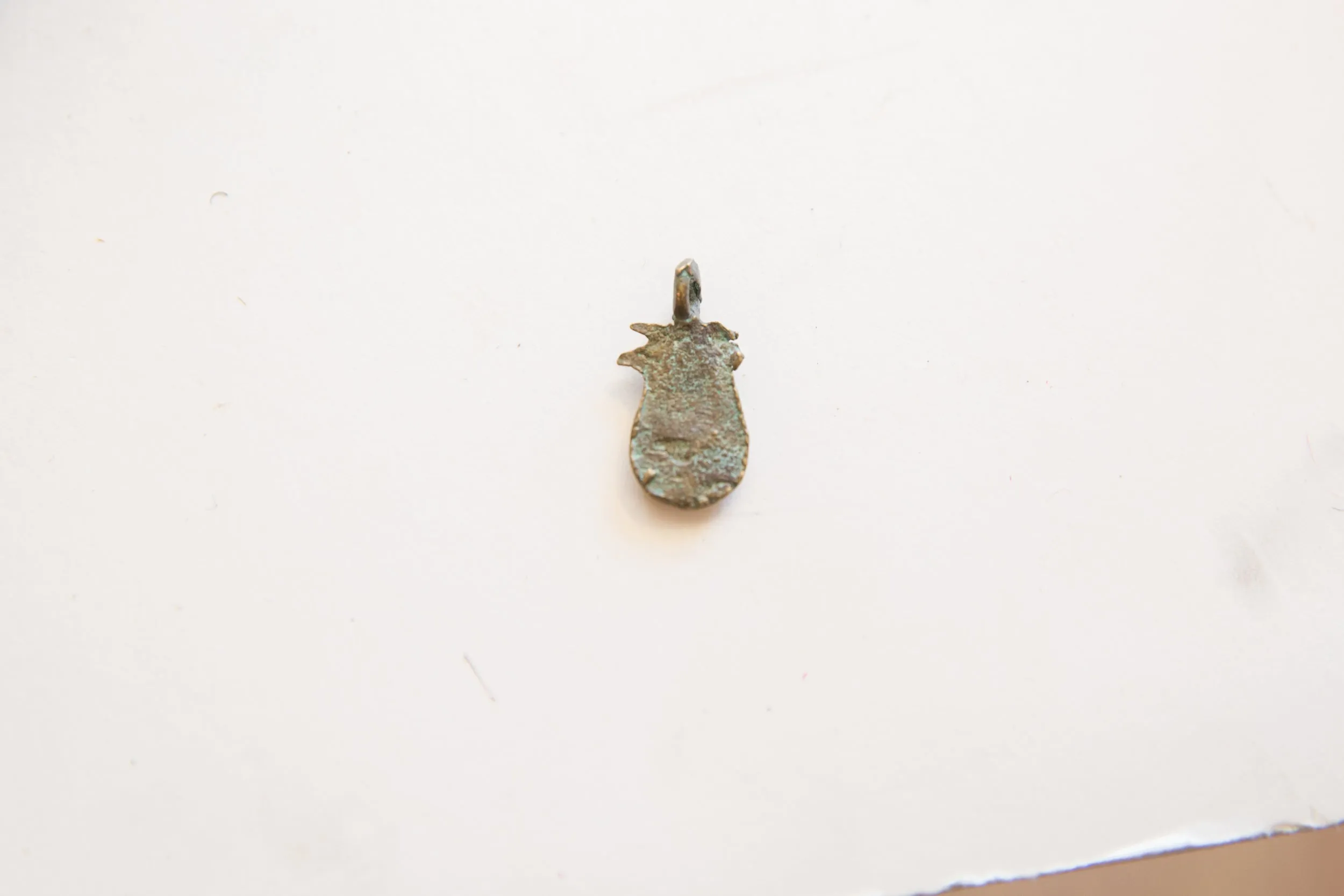 Vintage African Bronze Pineapple Pendant