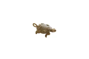 Vintage African Bronze Turtle Pendant