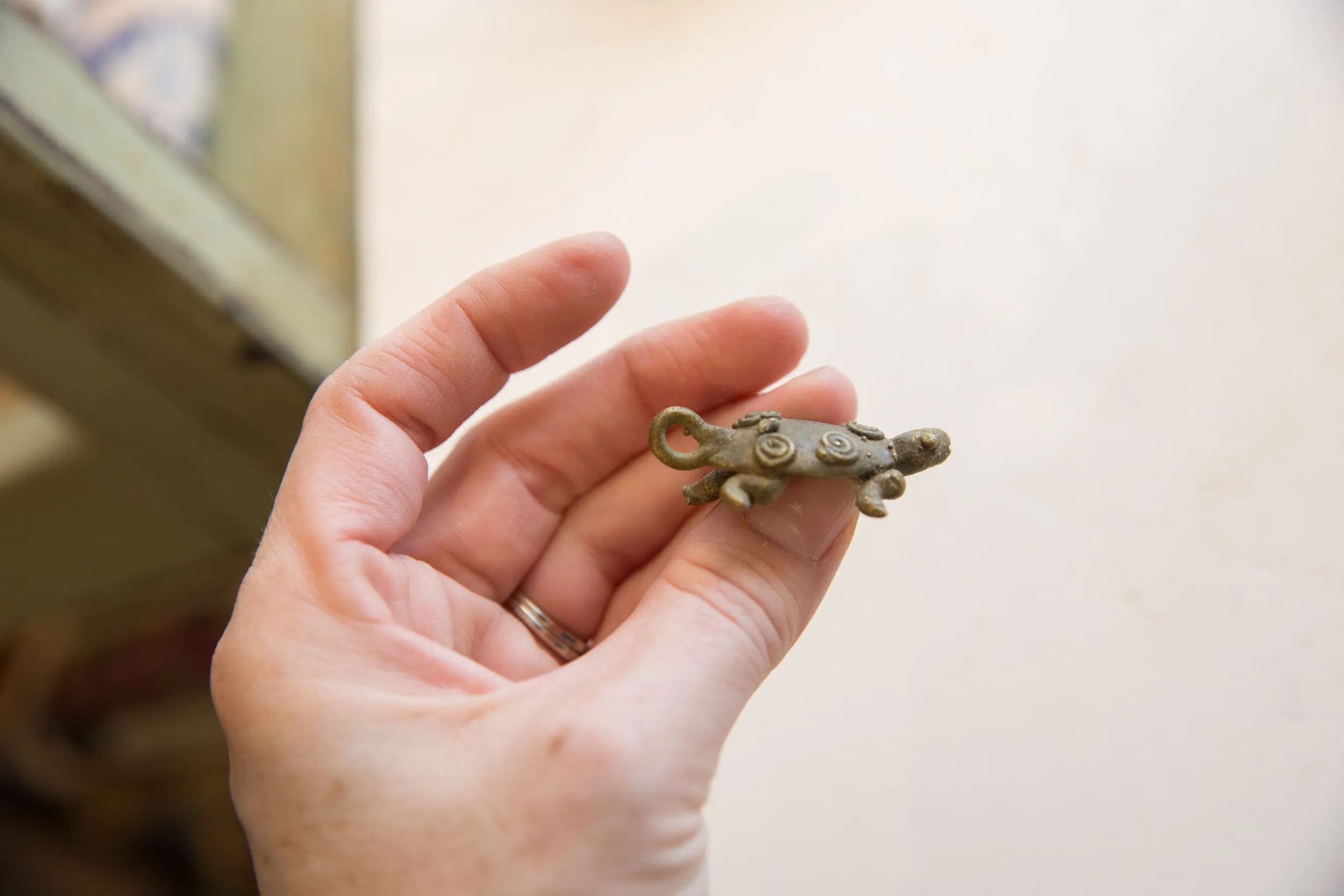 Vintage African Bronze Turtle Pendant