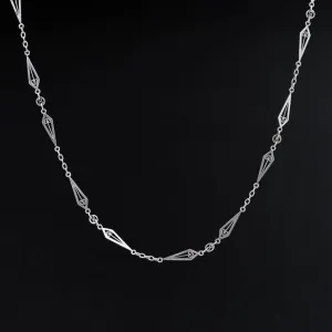Vintage Arrow Point & Cable Link Chain