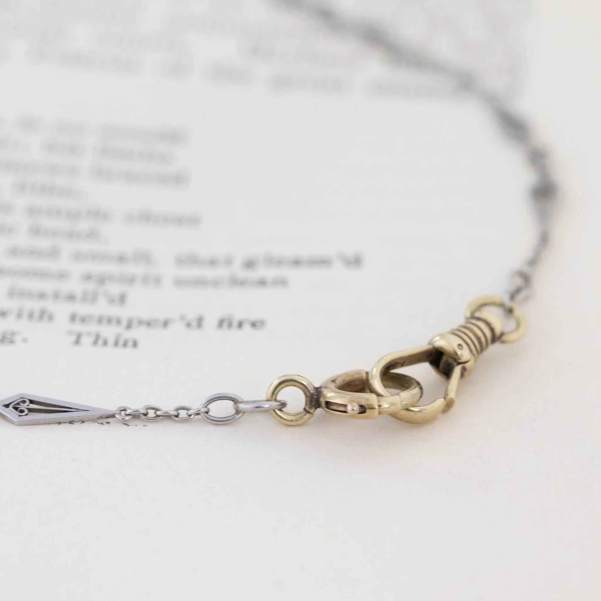 Vintage Arrow Point & Cable Link Chain