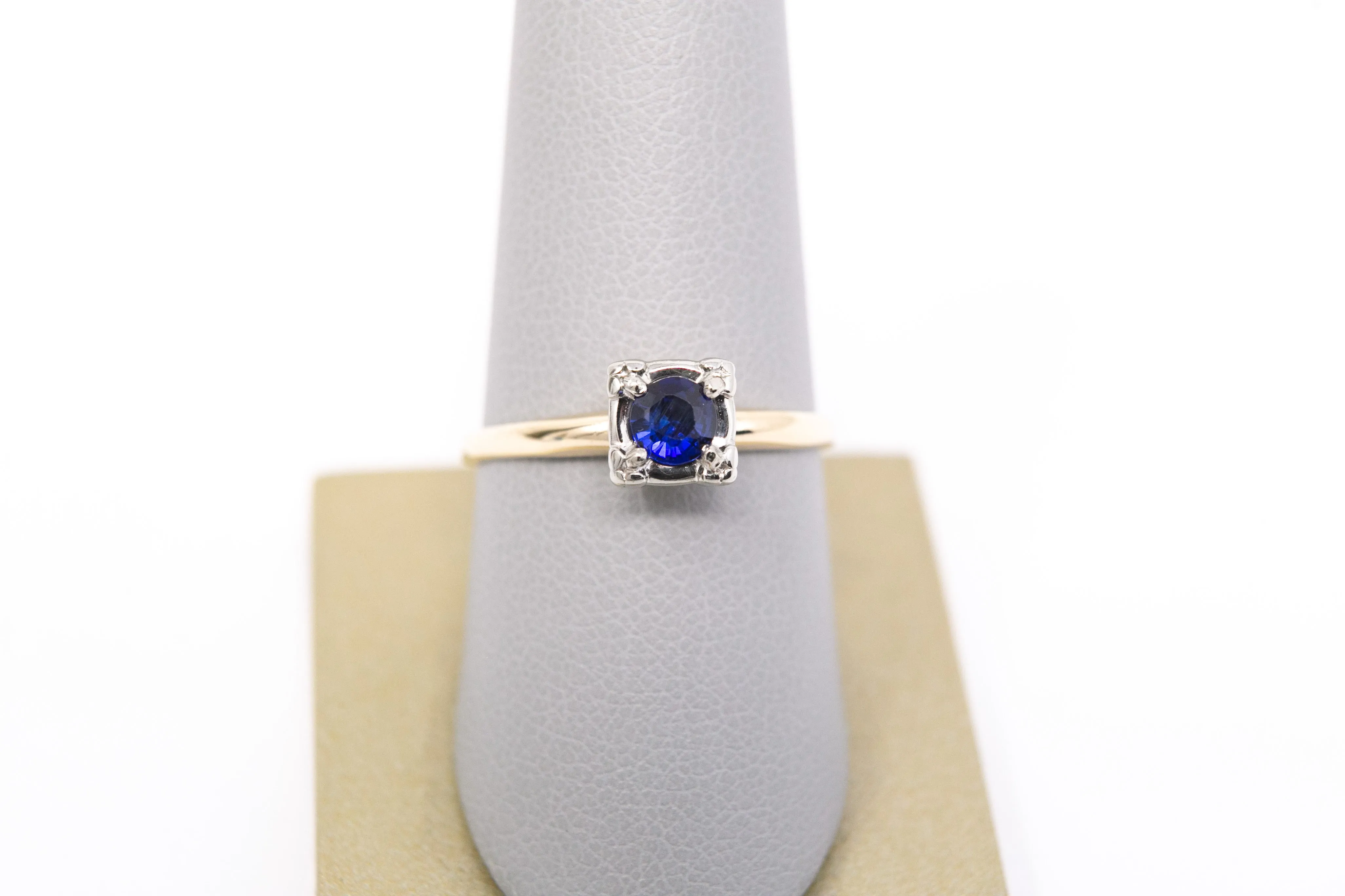Vintage Blue Sapphire Ring