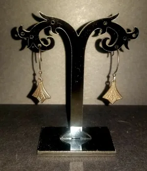 Vintage Filigree Fish-hook Earrings
