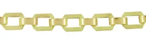 Vintage Flat Link Bracelet in 10 Karat Yellow Gold
