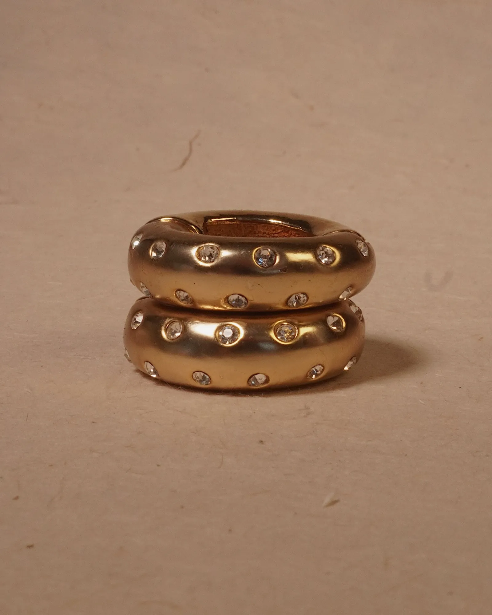 Vintage Reversible Hoop Clip Ons