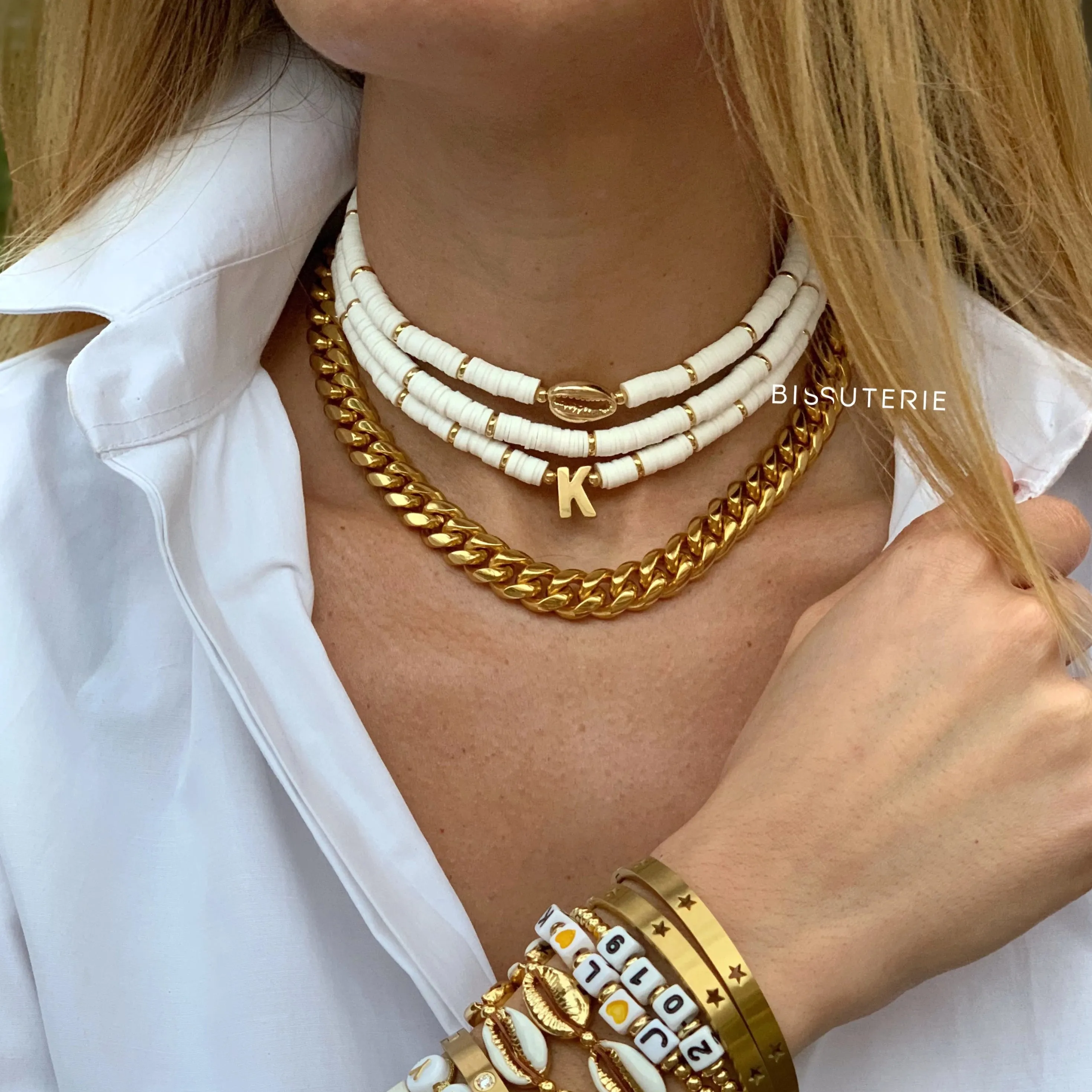 White Party Chokers