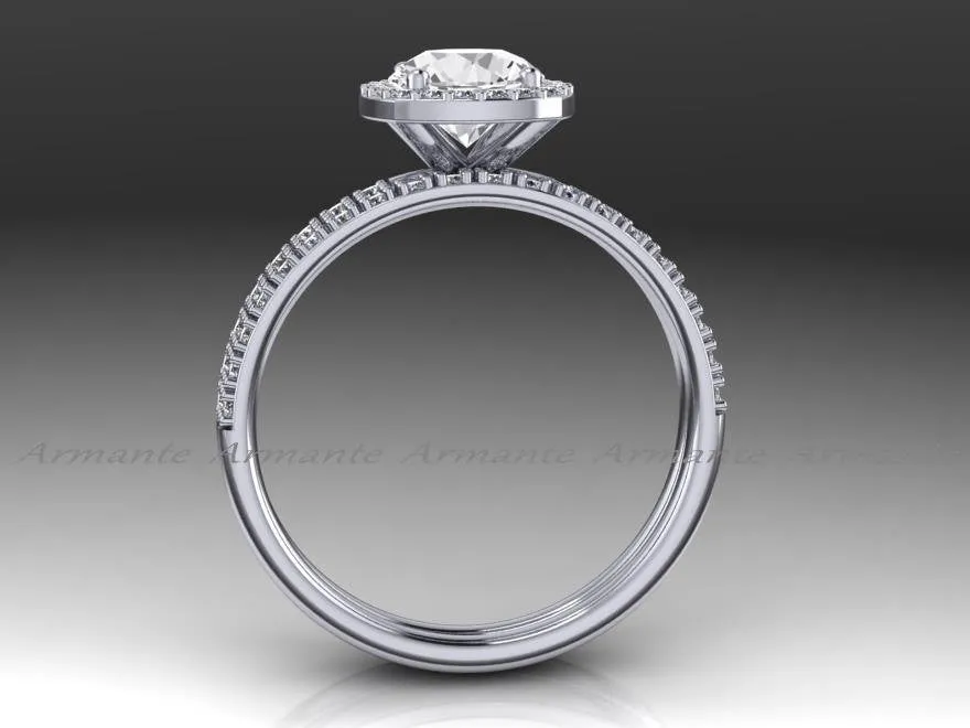 White Sapphire Wedding Rings, Diamond Free Engagement Rings