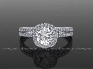 White Sapphire Wedding Rings, Diamond Free Engagement Rings