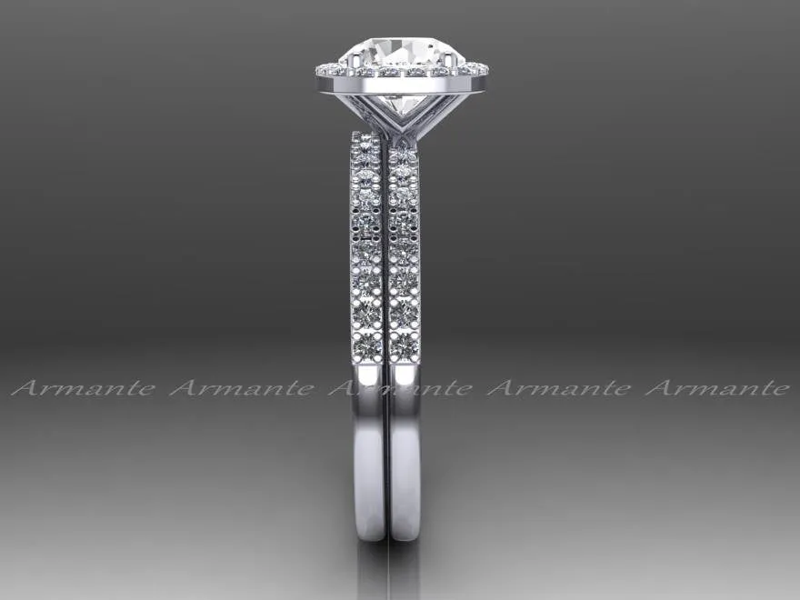 White Sapphire Wedding Rings, Diamond Free Engagement Rings