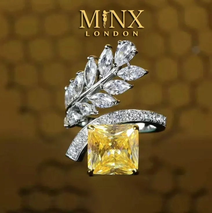 Womens Ring | Emerald Diamond Ring | Princess Cut Ring | Yellow Diamond Ring | Baguette Ring | Womens Statement Ring | Cushion Ring