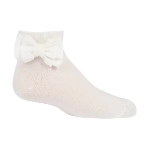 Zubii Linen Bow Anklets (203) - Vanilla (63)
